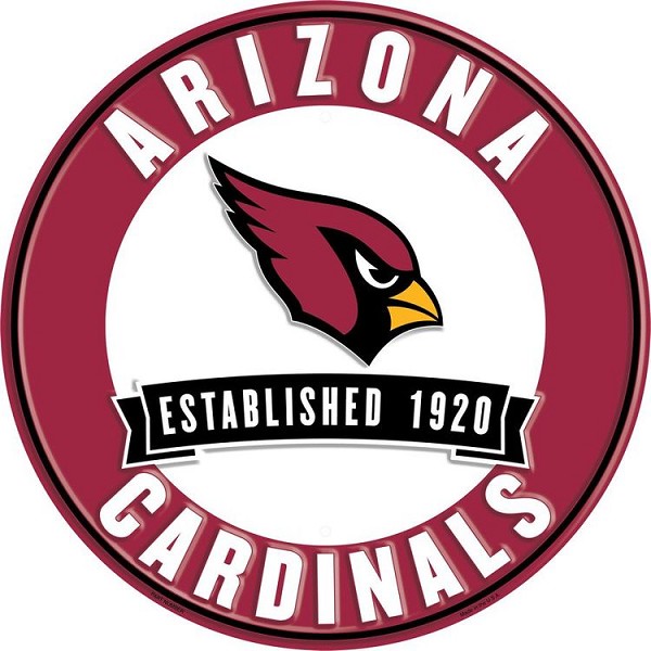 signs 4 fun Arizona Cardinals 12 in Round Sign