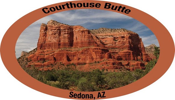 signs 4 fun Arizona Courthouse Butte Sticker