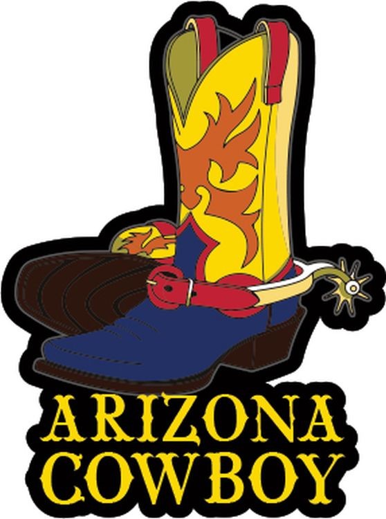 signs 4 fun Arizona Cowboy Lg Sticker
