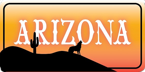 signs 4 fun Arizona Coyote License Plate