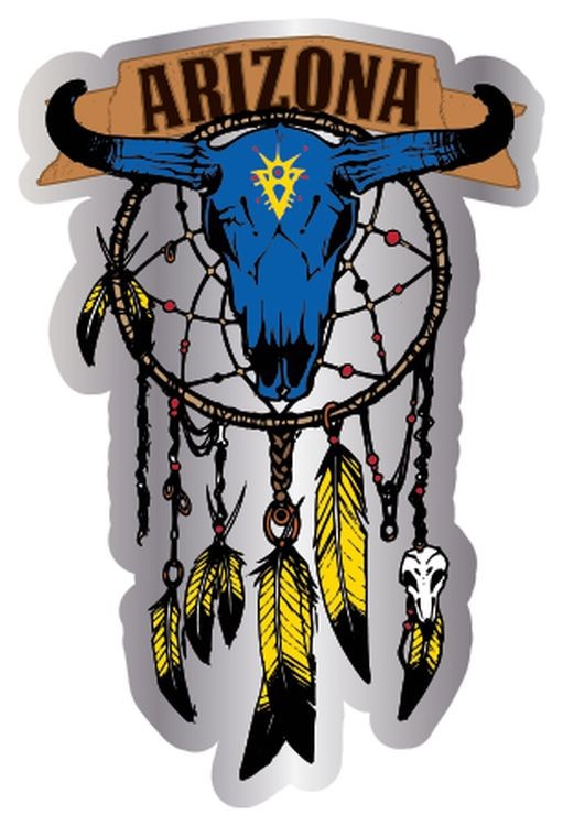 signs 4 fun Arizona Dream Catcher Lg Sticker