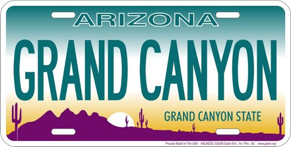 signs 4 fun Arizona Grand Canyon License Plate