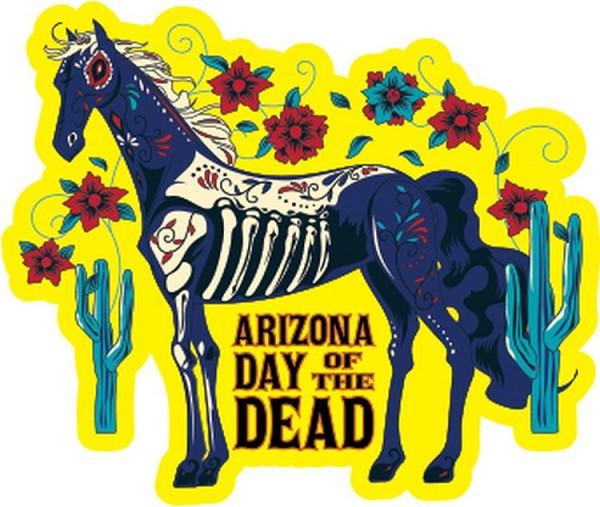 signs 4 fun Arizona Horse Day Dead Lg Sticker
