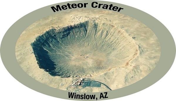 signs 4 fun Arizona Meteor Crater Sticker