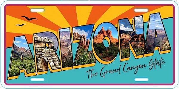 signs 4 fun Arizona Postcard License Plate