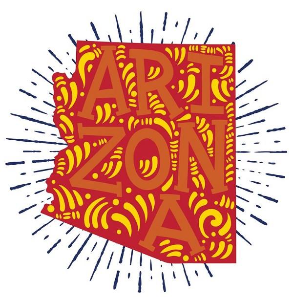 signs 4 fun Arizona Red and Gold Sticker