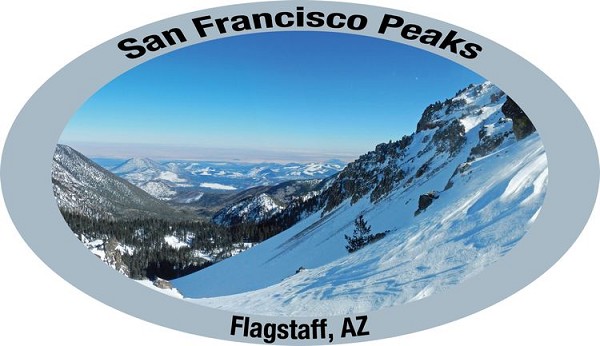 signs 4 fun Arizona San Francisco Peaks Sticker
