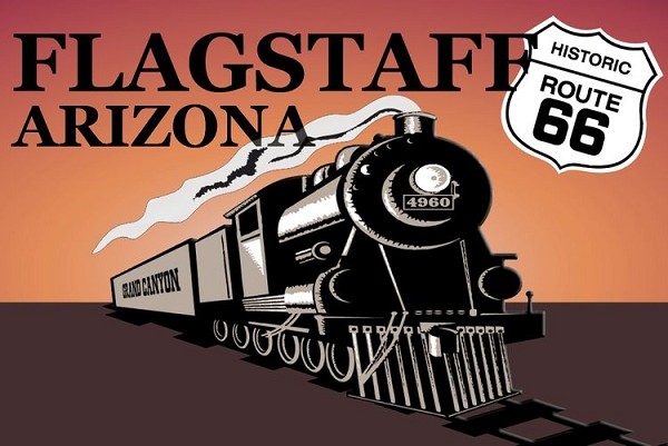 signs 4 fun Arizona Train - Flagstaff Magnet