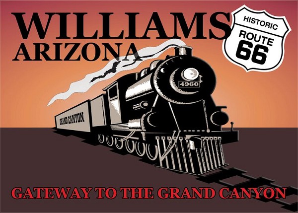 signs 4 fun Arizona Train - Williams Magnet