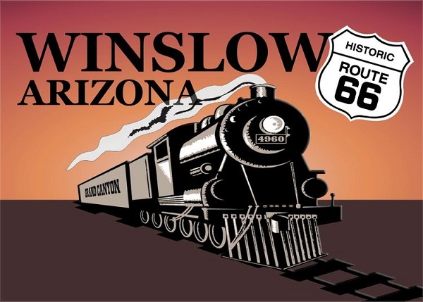 signs 4 fun Arizona Train - Winslow Magnet