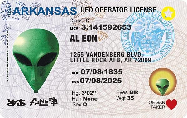 signs 4 fun Arkansas Alien ID