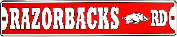 signs 4 fun Arkansas Razorbacks Road Street Sign