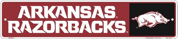 signs 4 fun Arkansas Razorbacks Small Street Sign