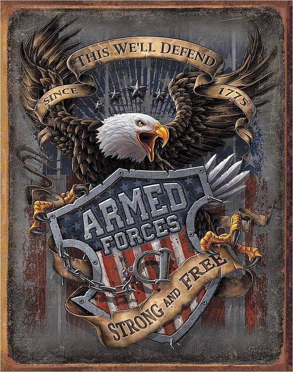 signs 4 fun Armed Forces - since 1775 Metal Sign