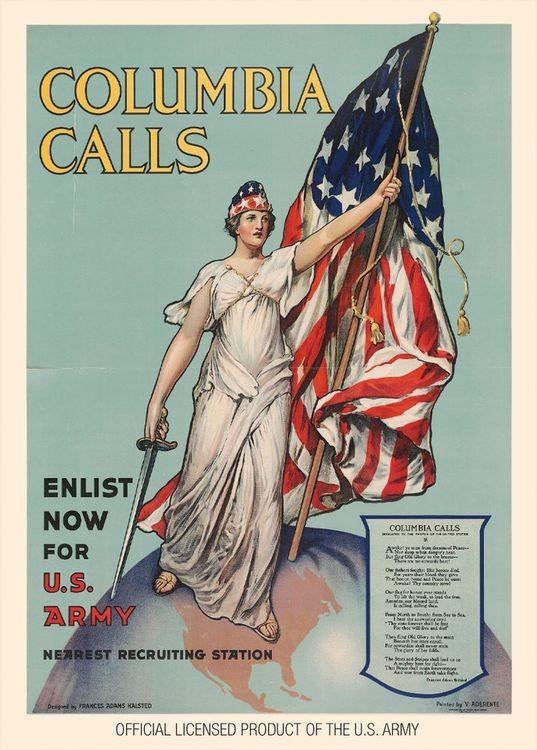 signs 4 fun Army Columbia Calls Magnet