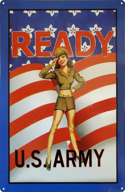 signs 4 fun Army Girl - Ready Metal Sign