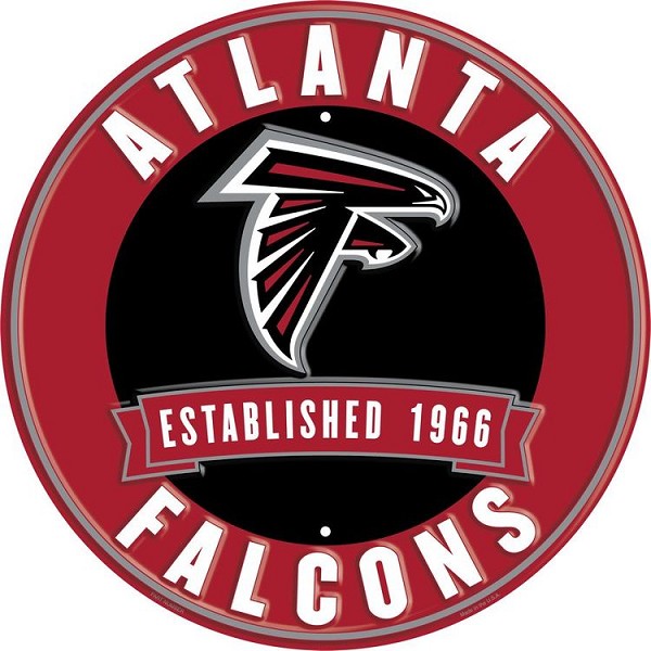 signs 4 fun Atlanta Falcons 12 in Round Sign