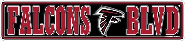 signs 4 fun Atlanta Falcons Small Street Sign
