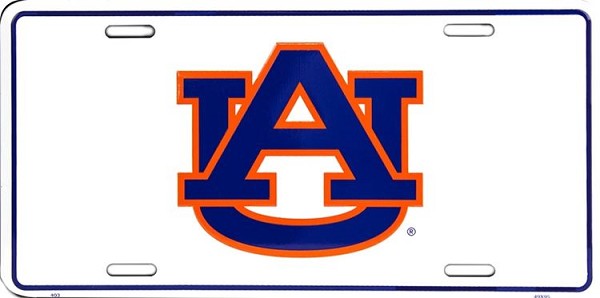signs 4 fun Auburn Tigers AU License Plate
