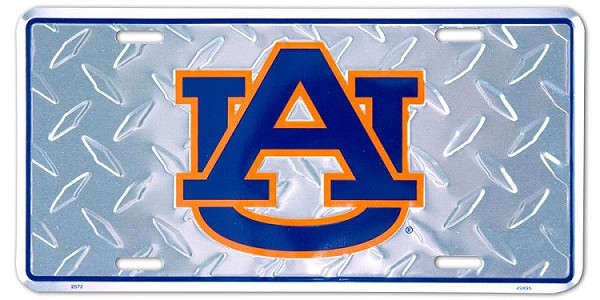 signs 4 fun Auburn Tigers Diamond License Plate