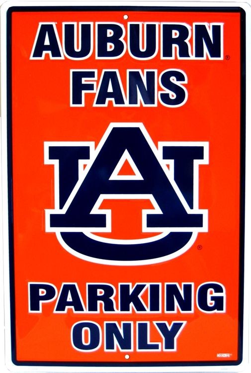signs 4 fun Auburn Tigers Large Parking Sign