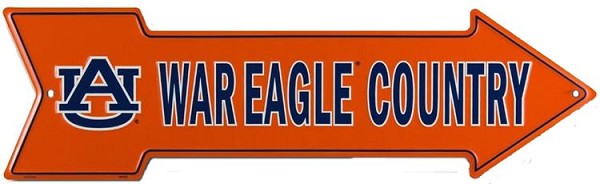 signs 4 fun Auburn War Eagle Arrow Sign