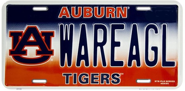 signs 4 fun Auburn War Eagle License Plate