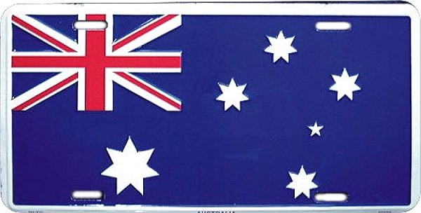 signs 4 fun Australia Flag License Plate