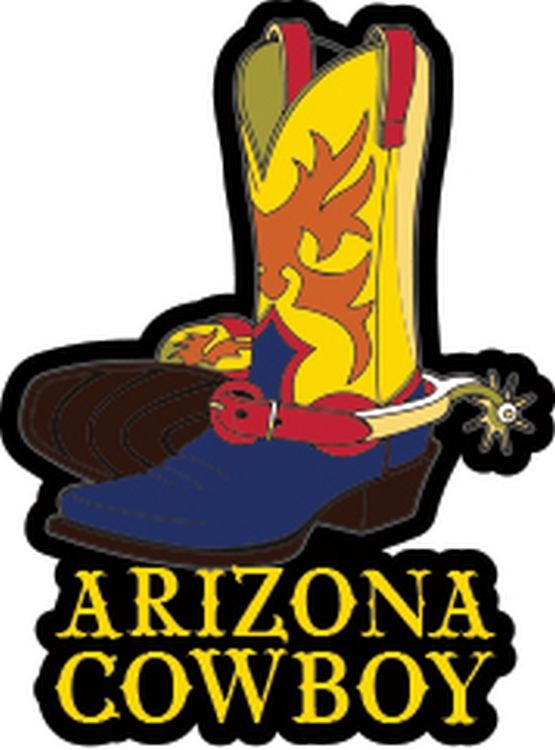 signs 4 fun AZ Cowboy Sm Sticker