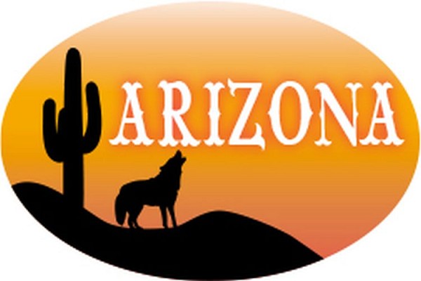 signs 4 fun AZ Coyote Sm Sticker