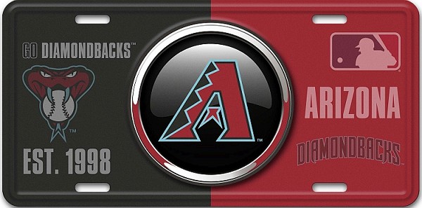 signs 4 fun AZ Diamondbacks Bullseye License Plate