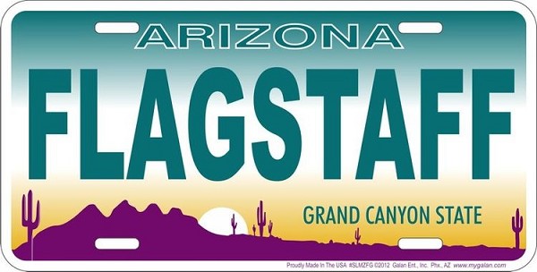 signs 4 fun AZ - Flagstaff License Plate
