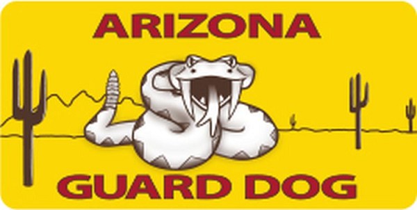 signs 4 fun AZ Guard Dog Sm Sticker