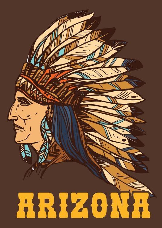 signs 4 fun AZ Native American Small Sticker