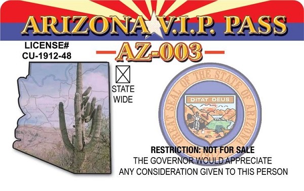 signs 4 fun AZ VIP Pass ID