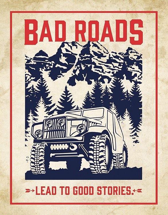 signs 4 fun Bad Roads Metal Sign