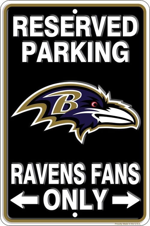 signs 4 fun Baltimore Ravens Sm Parking Sign