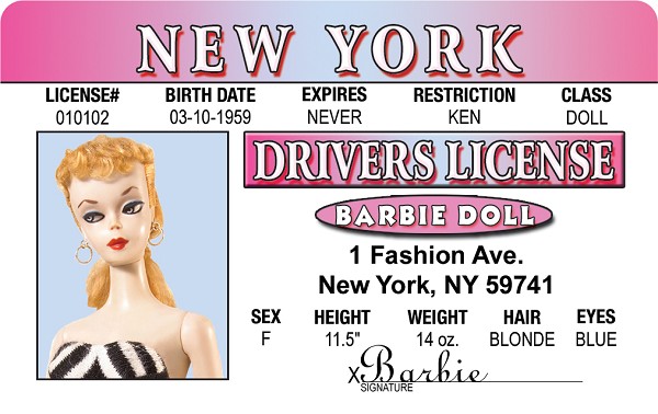 signs 4 fun Barbie ID