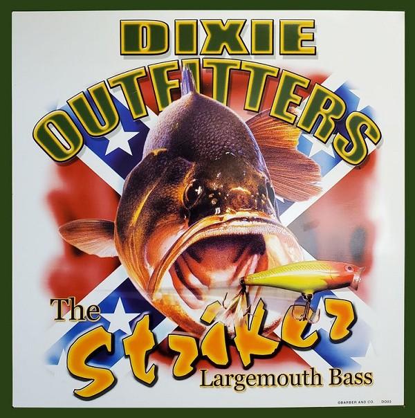 signs 4 fun Bass Largemouth Strikes Metal Sign