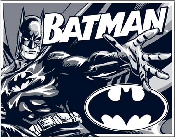 signs 4 fun Batman Comic Logo Metal Tin Sign