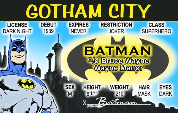signs 4 fun Batman ID