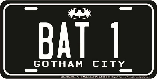 signs 4 fun Batman License Plate