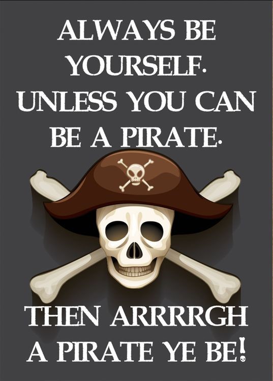 signs 4 fun Be a Pirate Magnet