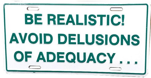 signs 4 fun Be Realistic License Plate