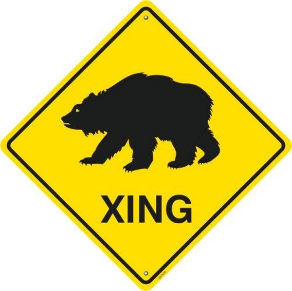 signs 4 fun Bear Crossing Sign