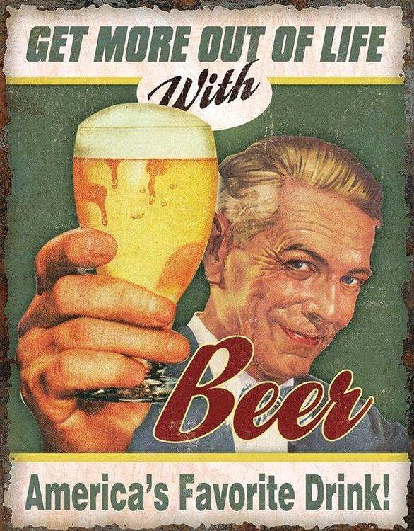 signs 4 fun Beer - America's Favorite Metal Tin Sign