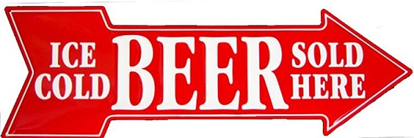 signs 4 fun Beer Arrow Large Arrow Sign