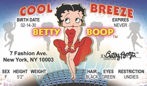 signs 4 fun Betty Boop Cool Brz ID