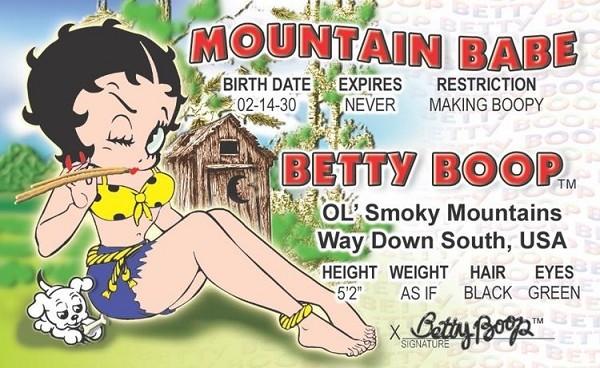 signs 4 fun Betty Boop Hillbilly ID