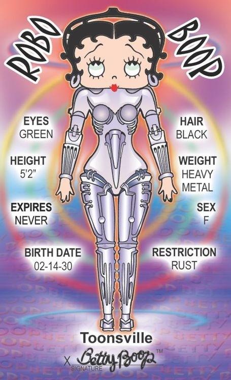 signs 4 fun Betty Boop Robo ID